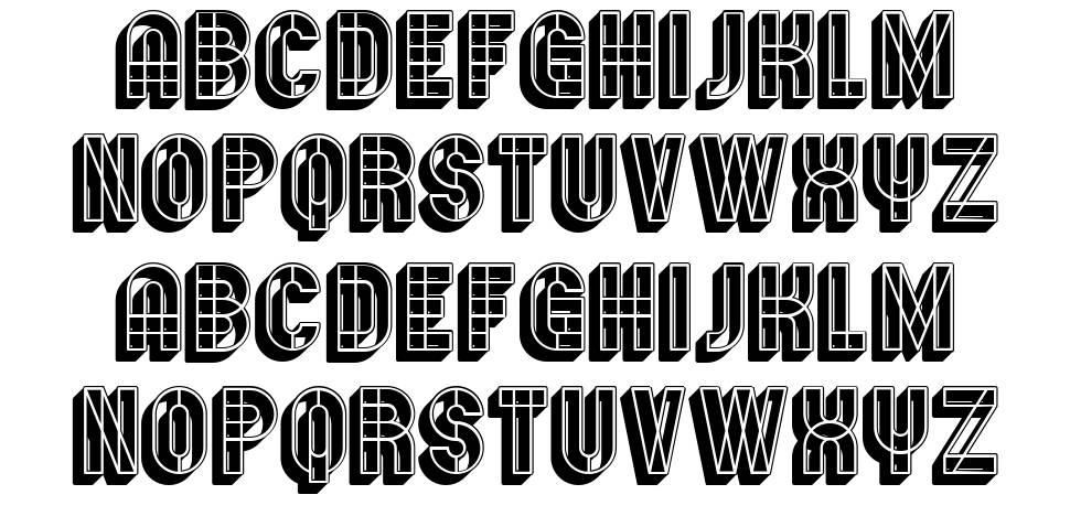 Bauhaus 字形 标本