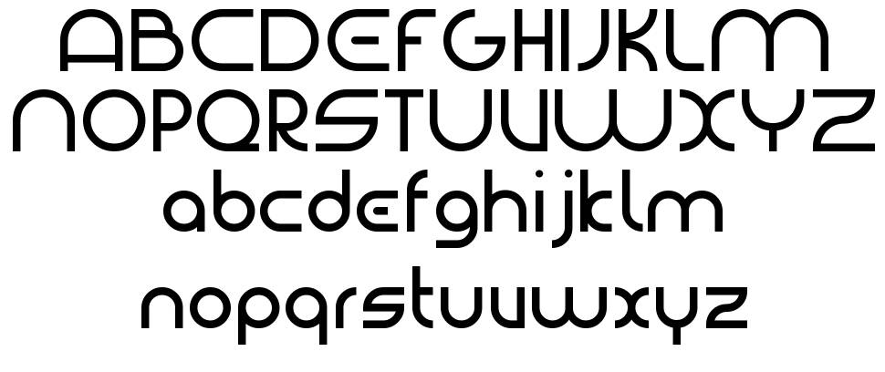 Bauhaus Modern 字形 标本