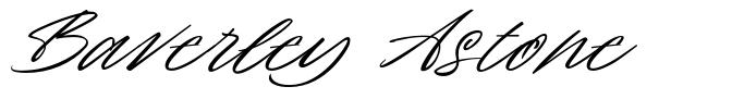 Baverley Astone шрифт