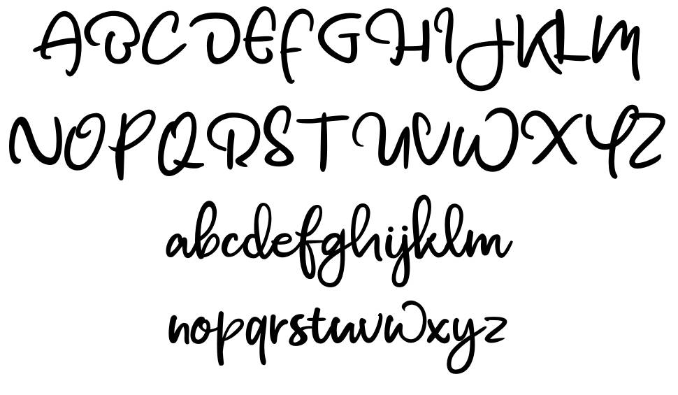 Bawnee font Örnekler