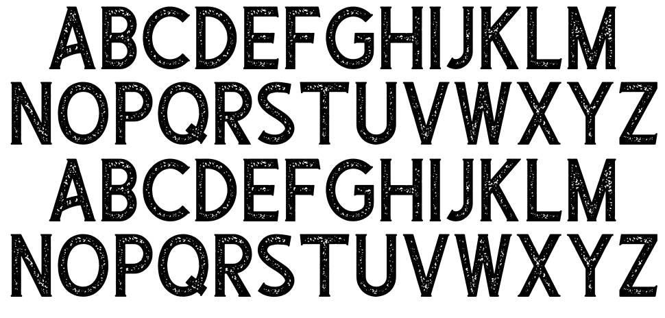 Bayaters font specimens