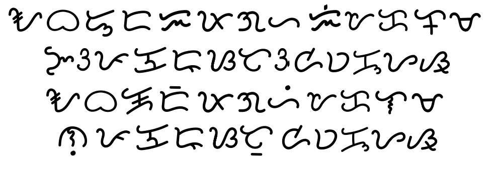 Baybayin Tayo Handwriting B30 schriftart