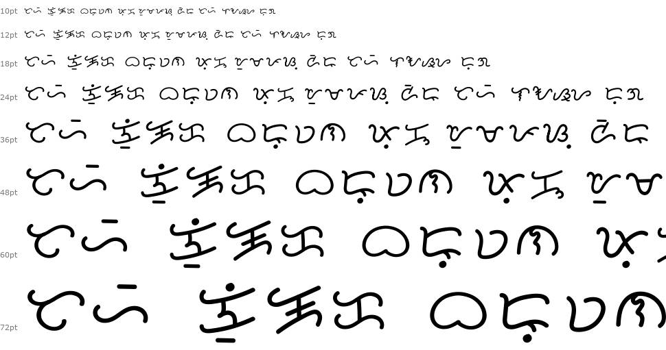 Baybayin Tayo Handwriting B30 czcionka Wodospad