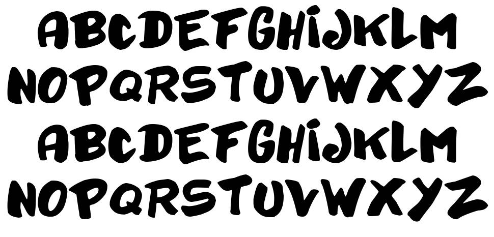 Bayday font specimens