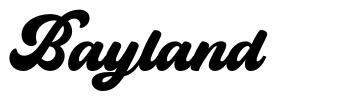 Bayland font