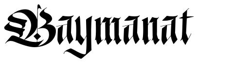 Baymanat шрифт