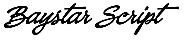 Baystar Script font