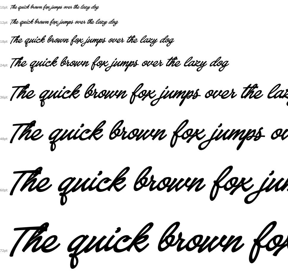 Baystar Script fonte Cascata