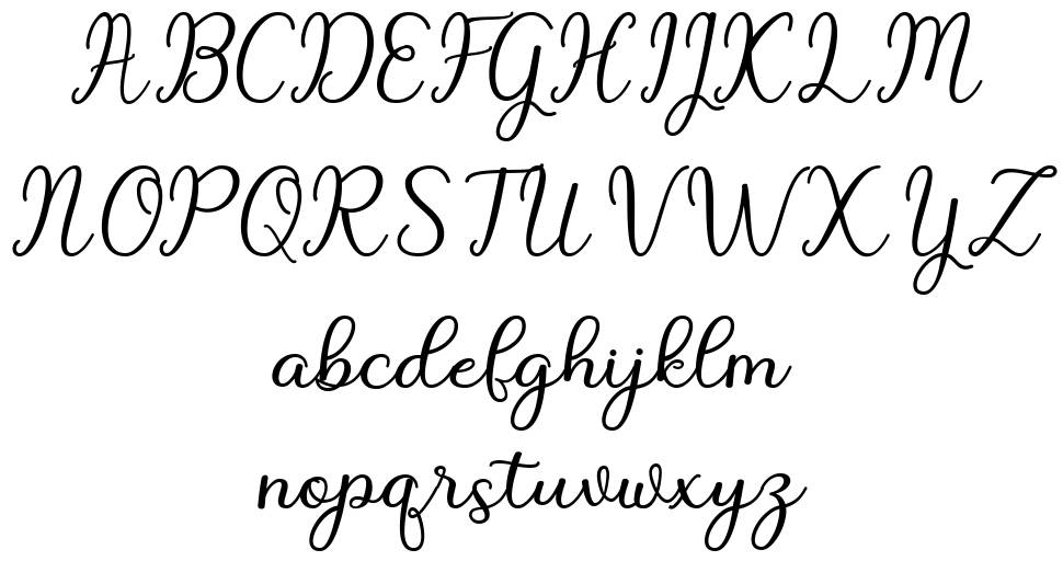 Beach Girl Script font specimens