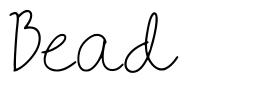 Bead шрифт