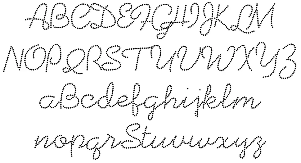 Beadworkfont specimens