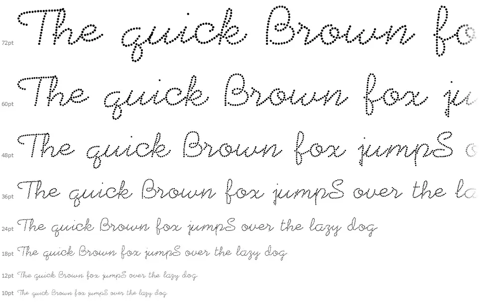 Beadworkfont waterfall