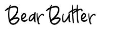 Bear Butter písmo