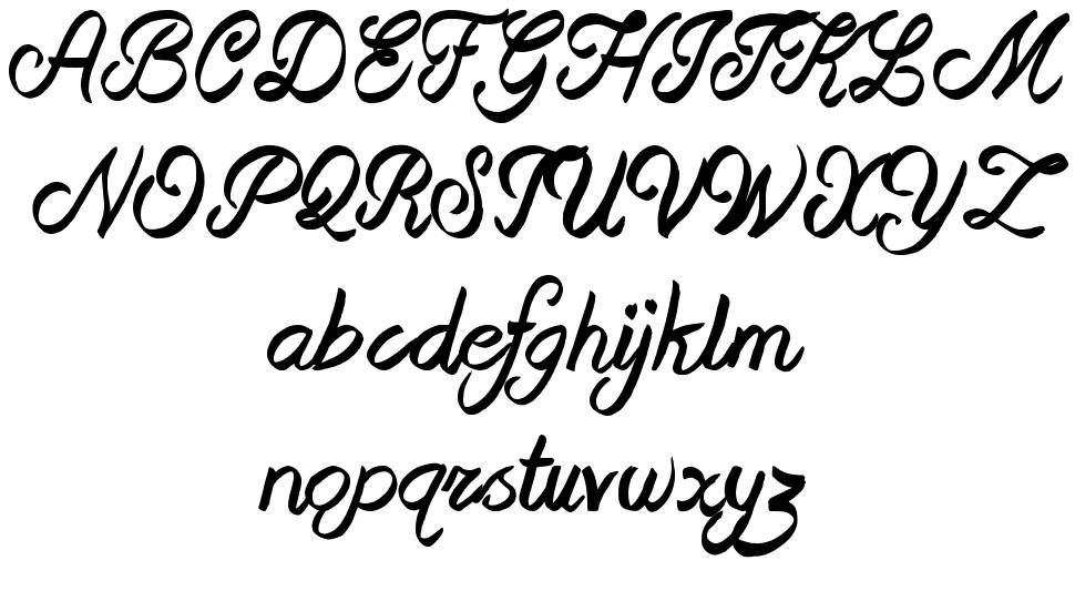Beast of Avalon font specimens