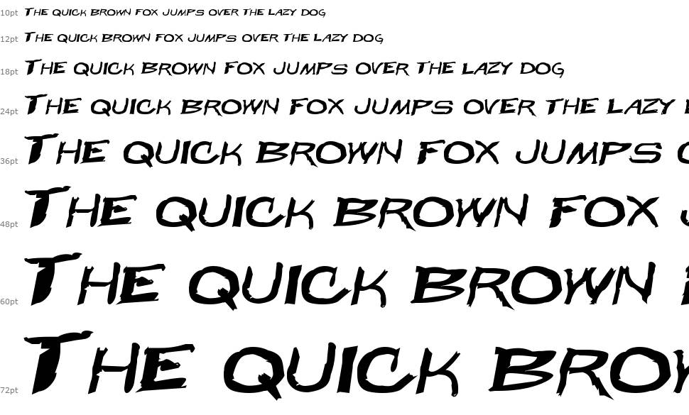 Beast Wars font Waterfall