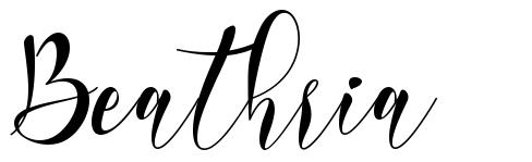 Beathria шрифт
