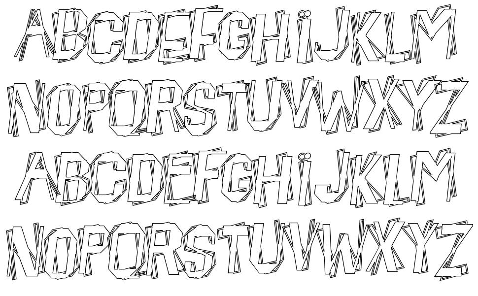 Beatnik Hayseed font specimens