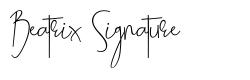 Beatrix Signature fonte