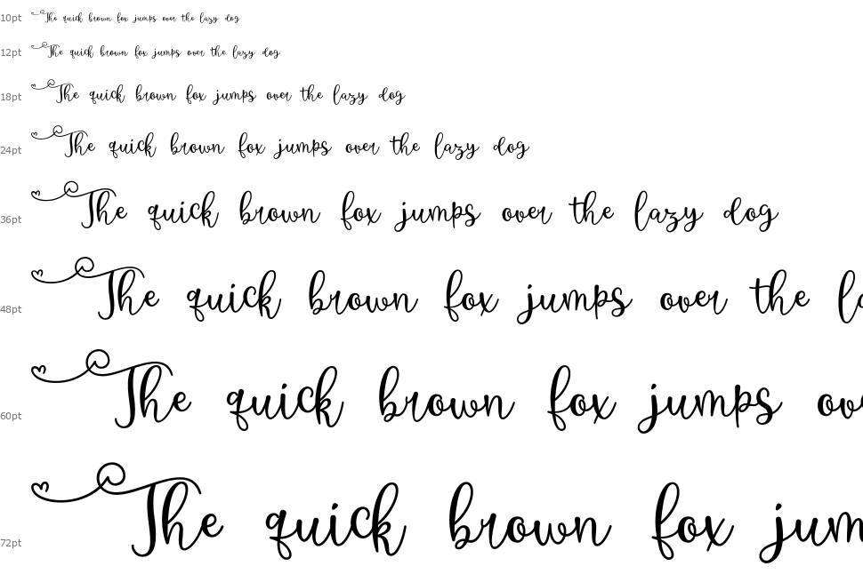Beautifly Script шрифт Водопад