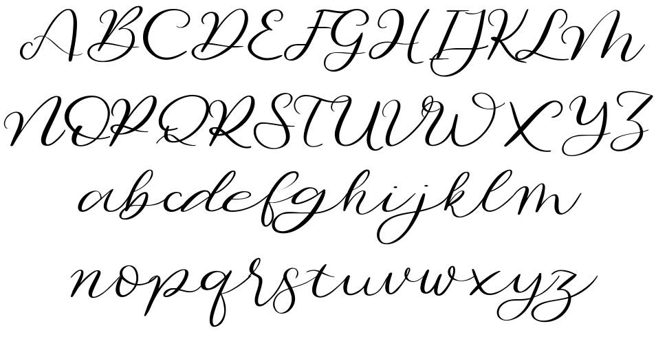 Beautiful Odete font Örnekler