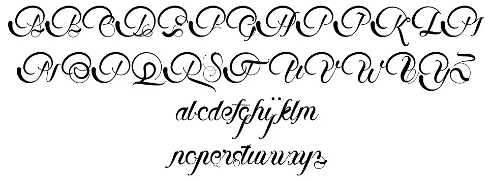 Beautifulyfont specimens