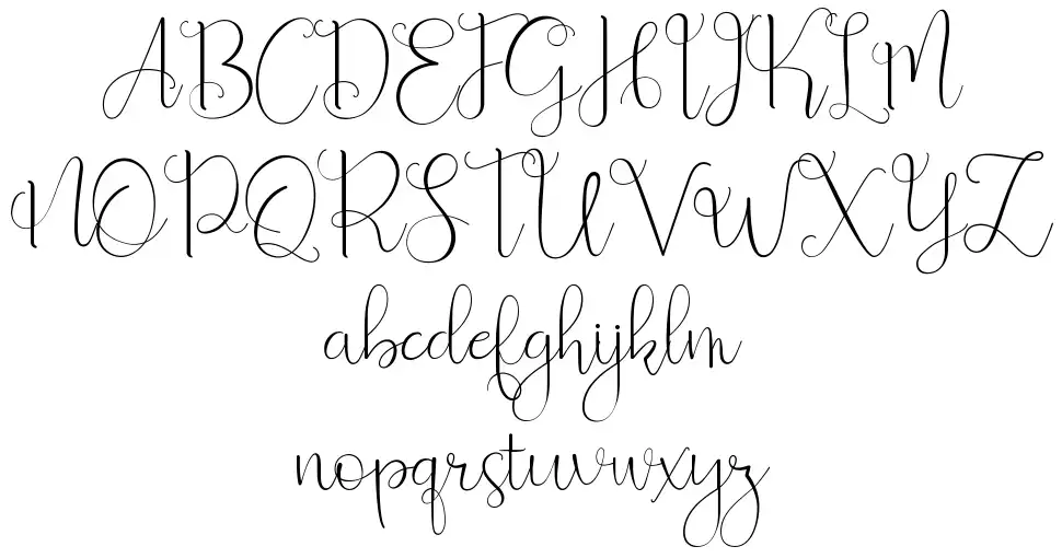 Beauty And Lovefont specimens