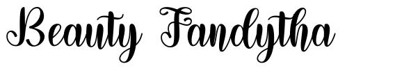 Beauty Fandytha font