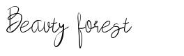 Beauty forest font