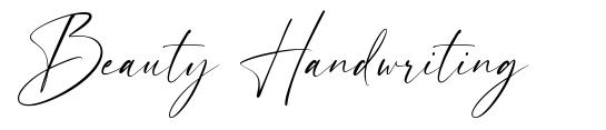 Beauty Handwriting fonte