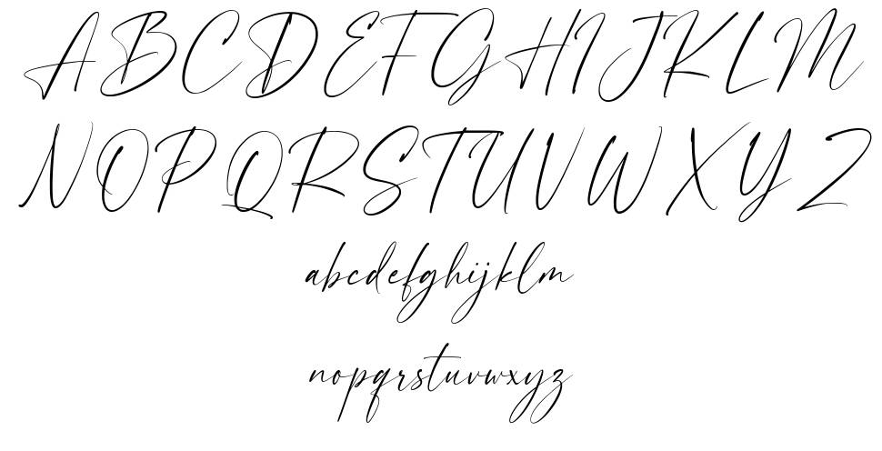 Beauty Handwriting font specimens