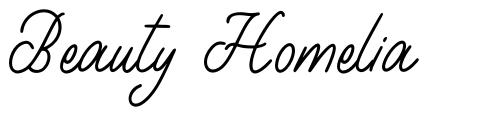 Beauty Homelia font