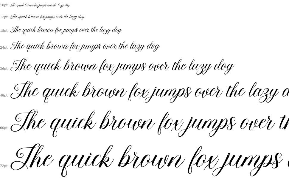 Beauty Queen Script font Şelale