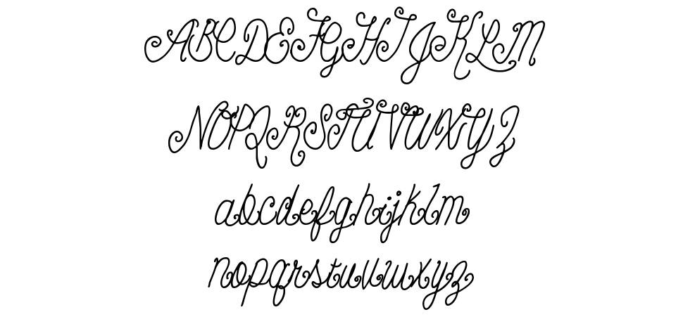 Beauty Script font specimens