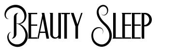 Beauty Sleep font