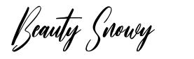 Beauty Snowy шрифт