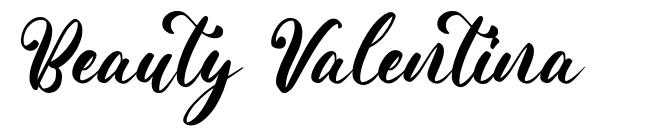 Beauty Valentina font