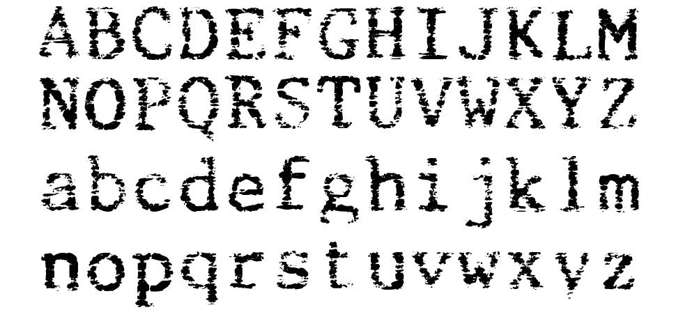 Beccaria 字形 标本