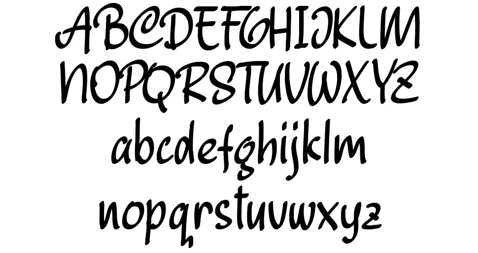 Beckhandfont specimens