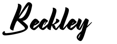 Beckley font