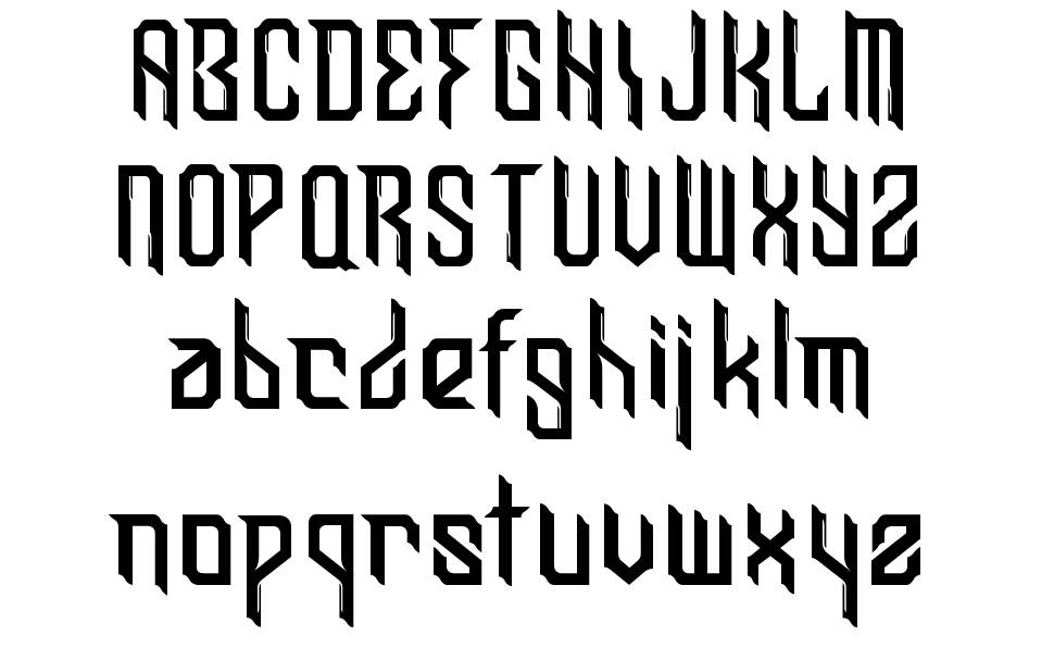 Bedoy font specimens
