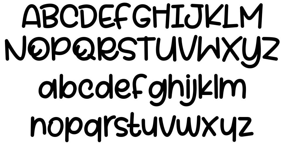Beelova font specimens
