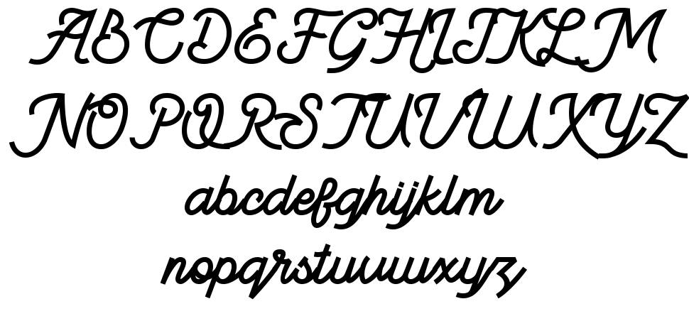 BeeQueen Script font specimens