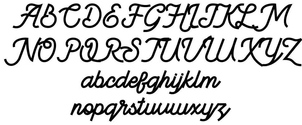 BeeQueen Scriptfont specimens