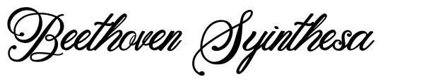 Beethoven Syinthesa шрифт