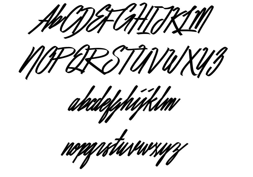 Befitting font specimens