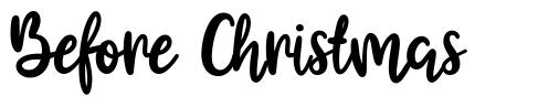 Before Christmas font