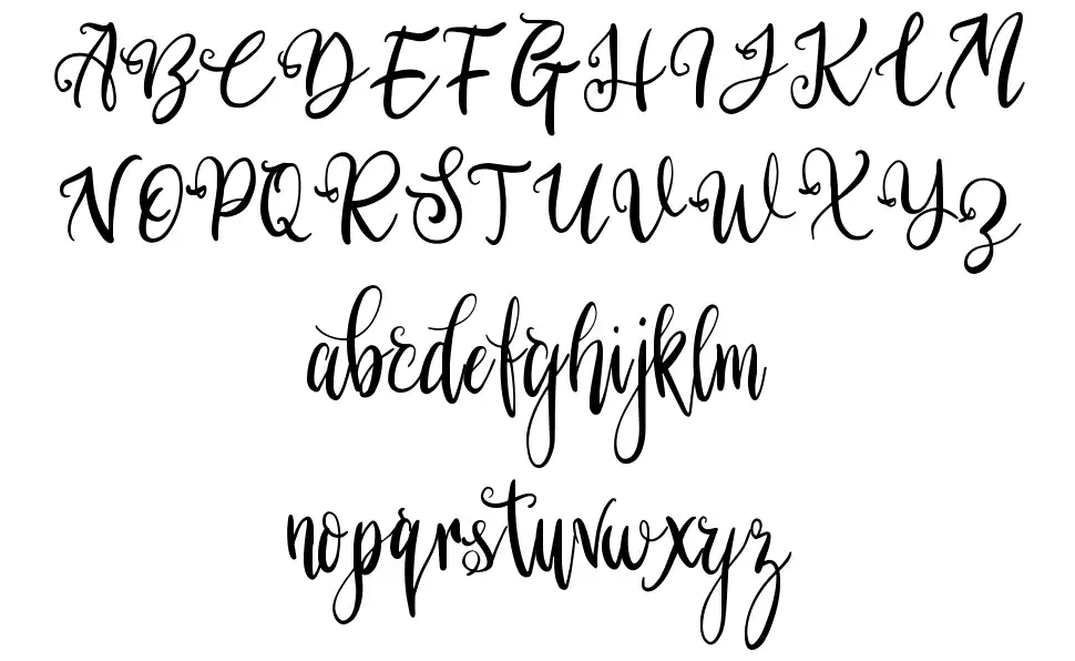 Before Sunsetfont specimens