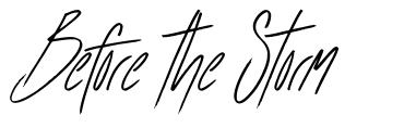 Before the Storm font