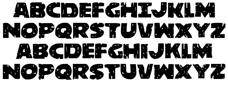 Behemuth font specimens