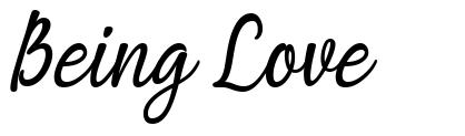 Being Love font